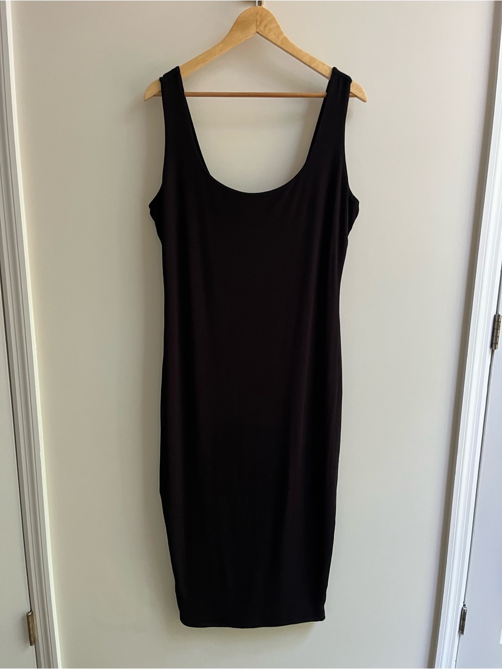 NWOT Naked Wardrobe Plus Hourglass Midi Dress Black 3X